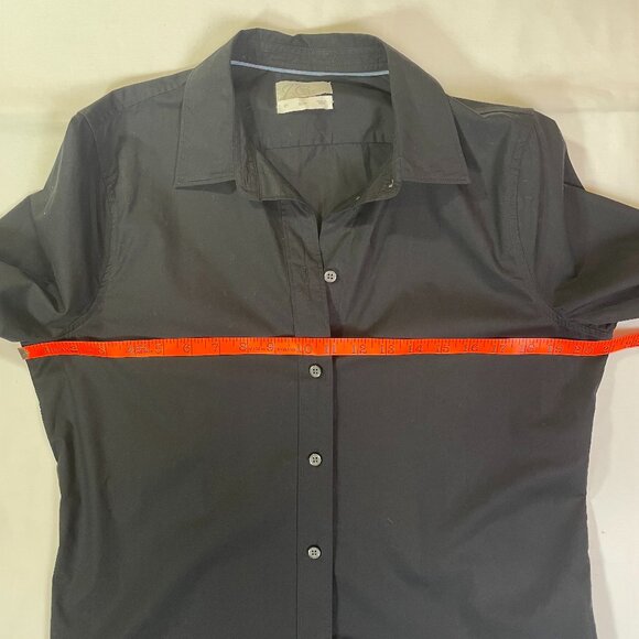 J Crew Slim Fit Black Cotton Stretch Button Down Shirt Long Sleeve Size 12 TALL - Picture 5 of 14